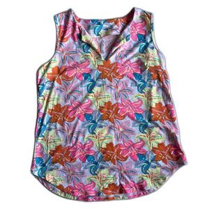 Lulu B Small Vneck Sleeveless Top with UPF50 Protection